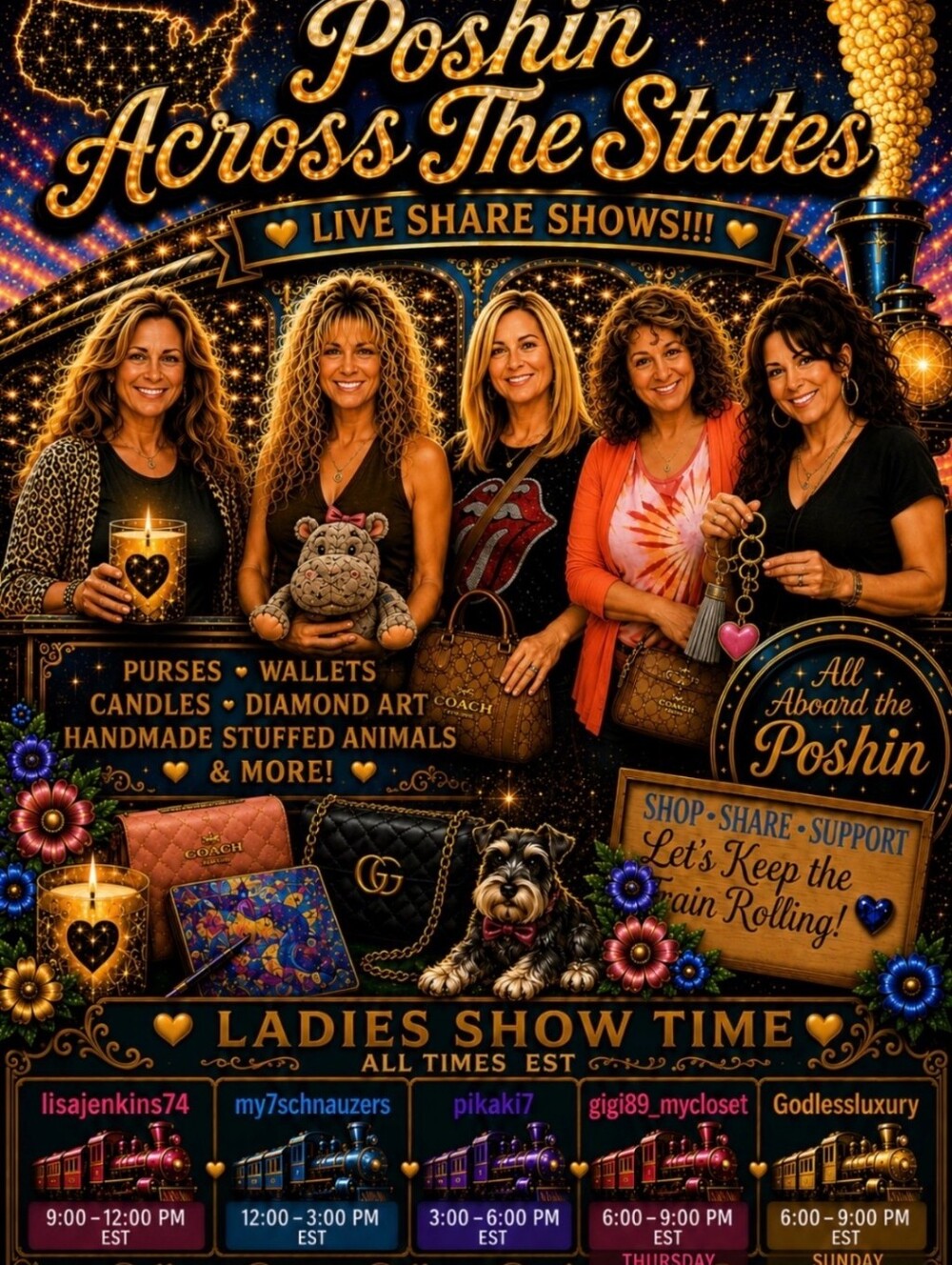 Forever Poshin Train Share Show - Picture 1 of 1